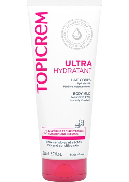 Ultra Moisturizing Body Milk-Nemlendirici Vücut Losyonu 200ml - Dezenfektan Hediyeli (%72 Alkol)