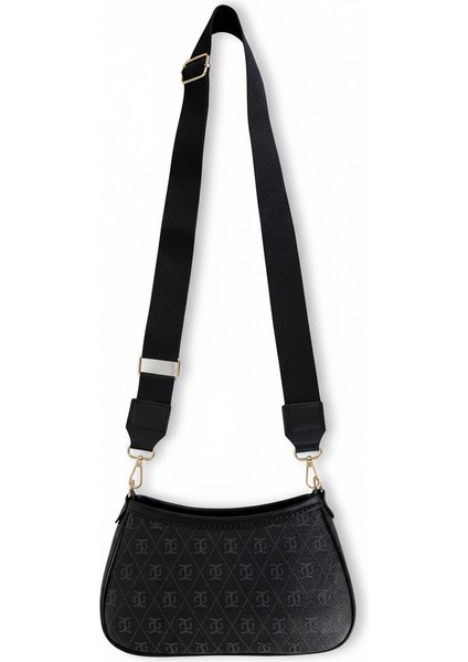 Monogram Desenli Kadın Omuz Çantası | Baget Model | Ayarlanabilir Askılı Çanta fırsatları