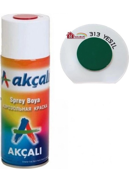 Akçalı Sprey Boya 400 ml 313 Yeşil