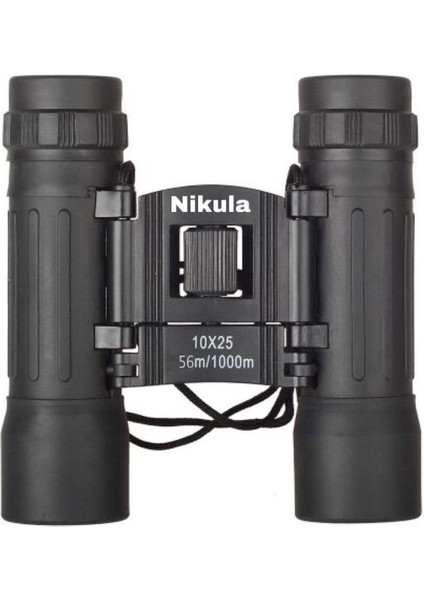 10X25 Av Dürbünü 56M/1000M Kauçuk Kaplama Siyah