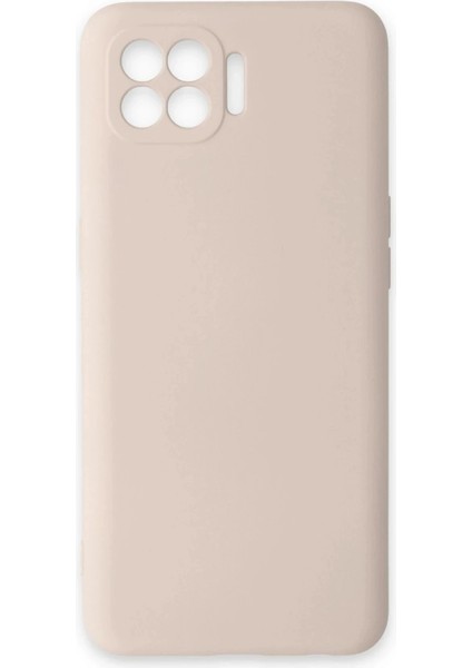 Oppo Reno 4 Lite Kılıf Nano Içi Kadife Silikon - Pudra