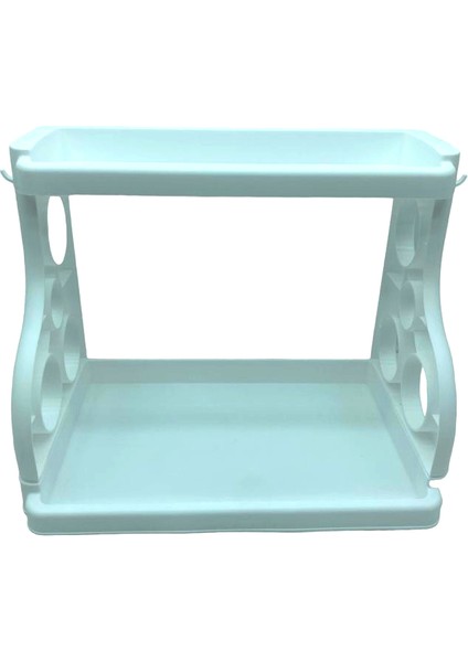 Beyaz Mutfak Tezgah Üstü Düzenleyici Organizer (5358)