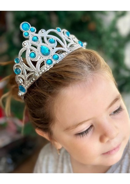 Bfs MAVITAŞLIELSAÇOCUKTACIPRENSESTACIKRALIÇETACI16X14CM