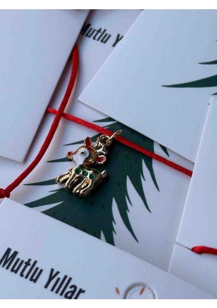 Yılbaşı Temalı Makrome Bileklik Geyik fiyatları