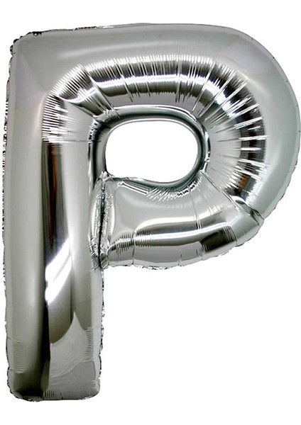 Bfs Nessiworld P Harf Folyo Balon Gümüş Renk 40 Inç