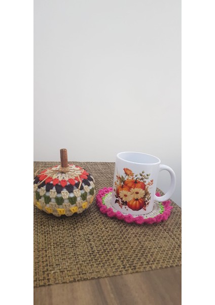 Kupa Bardak Altlığı Aksesuar Kabak Set 2