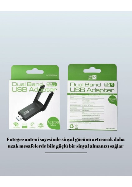 Ieg USB 3.0 Wireless Adaptör – 2.4ghz & 5ghz Destekli fırsatları