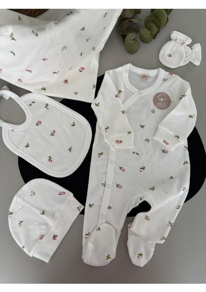 Lale Battaniyeli Tulumlu 5'li Set