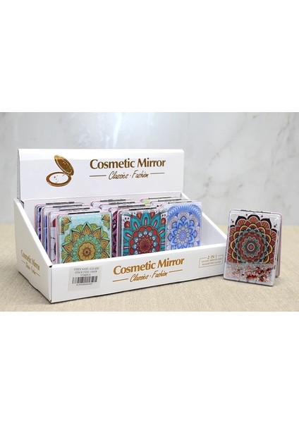 Bfs Mandala Desenli Hareketli Sulu El Aynası ALK4581