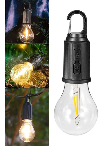 Şarj Olabilen 3 Farklı Mod Led'li Kendiliğinden Asma Kancalı Kamp,dış Cephe Ası