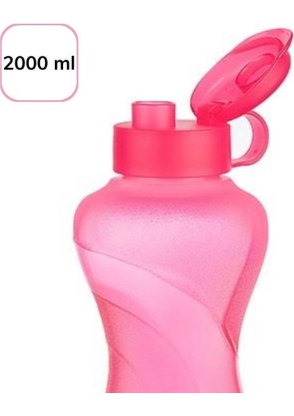 2000ML Kapasiteli Sporcu Tipi Suluk Pratik El Matarası TP-487