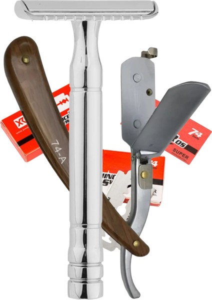 S6 Full Metal Manuel Tıraş Makinesi + U5 Mekanizmalı Ustura + 5 Adet Yaprak Jilet