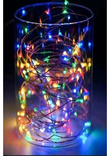 Pilli Renkli Peri LED Işık Dekoratif Aydınlatma 5 Metre Rgb LED indirimleri