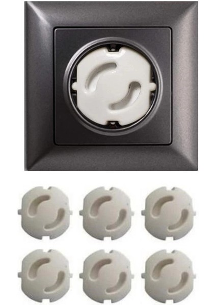 Bebek Çocuk Priz Koruma Kapağı (6 Adet) Çocuk Güvenliği, Priz Muhafazası, Priz Kapatıcı indirimleri