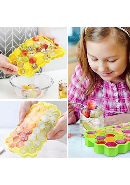 37 Bölmeli Slikon Petek Şeklinde Buz Kalıbı modelleri