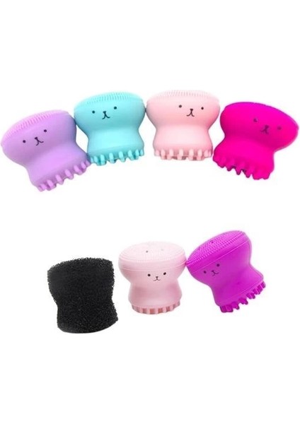 Peeling Etkili Mini El Yüz Cilt Temizleme Fırçası Silikon Temizlenmesi Kolay Siyah Nokta Gi fiyatları