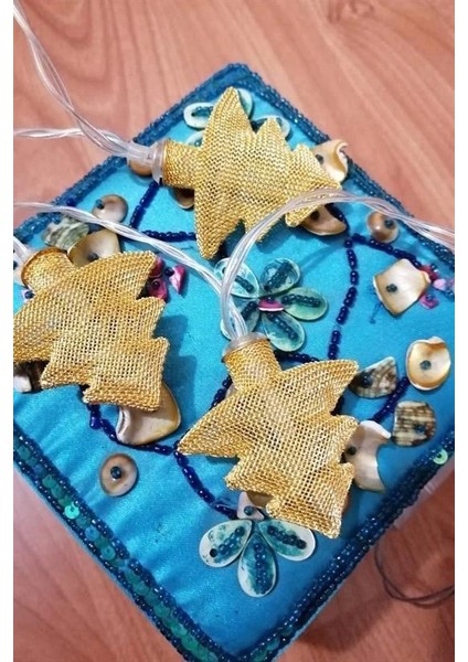 Metal Örgülü Çam Ağacı Şeklinde Günışığı Şerit LED Işık Zinciri