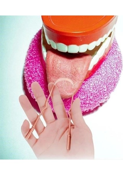 Bakır Oil Pulling Yağ Çekme Dil Plak Temizleme Aleti Dil Fırçası Sıyırıcı Dil Kaşığı fırsatları