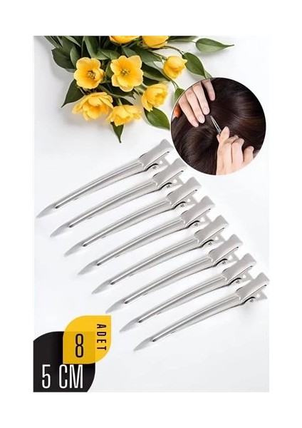 Bfs Saç Pensi Metal Toka 8 Adet