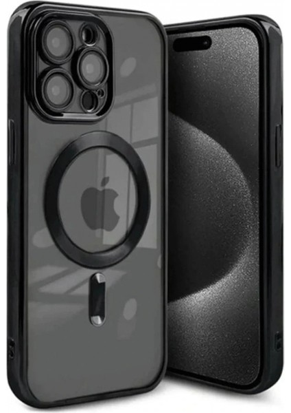 Ieg iPhone 15 Pro Kılıf Kross Magneticsafe Kapak - Siyah