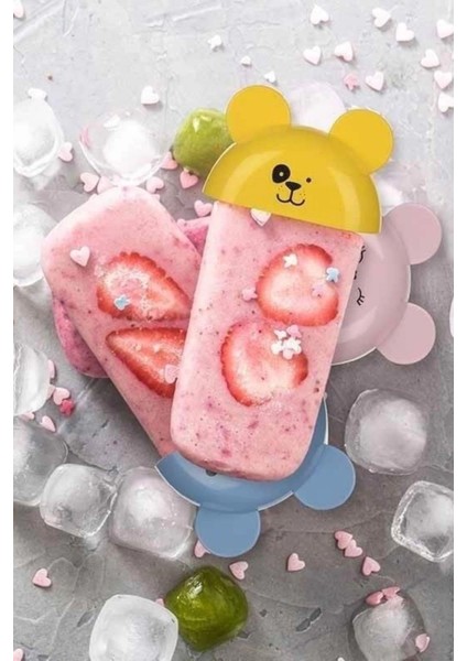 4'lü Kolay Şekillendirici Sevimli Çocuk Meybuz & Dondurma Kalıbı AP-9179