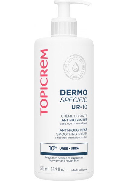 Dermo Specific UR-10 Anti-Roughness Smoothing Cream 500 ml - Dezenfektan Hediyeli (%72 Alkol)