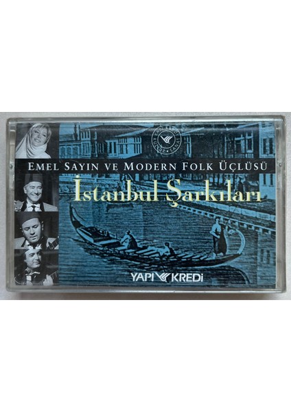 Emel Sayın ve Modern Folk Üçlüsü Istanbul Şarkıları Kaset (Jelatinli Sıfır Orijinal Dönem Kaset)