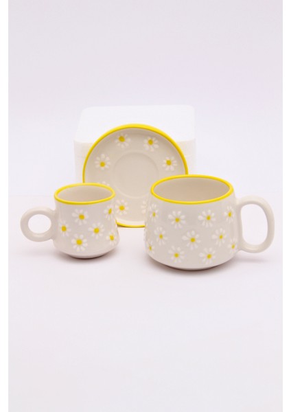 Canım Kendim Serisi,papatya Fincan ve Kupa Takımı, El Yapımı Seramik, Hediyelik, Mug, Hand Made fiyatları