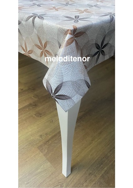 Kalın Astarlı Üç Boyutlu Kabartma Çiçek File Desen Pvc Muşamba Öasa Örtüsü