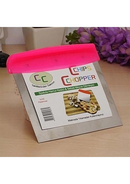 Çelik Hamur Kesici Kazıyıcı Pasta Kek Dekorasyon Spatula Aleti