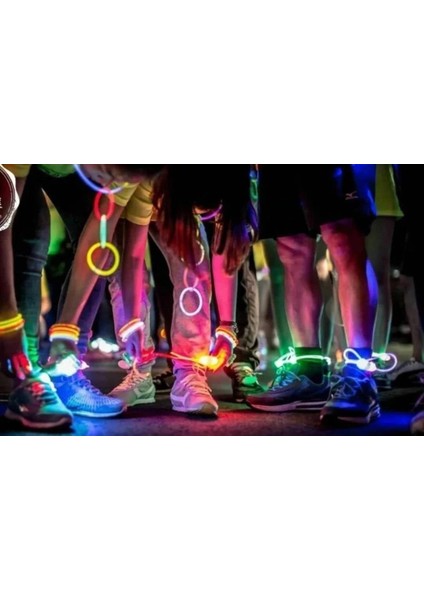 Bfs Karanlıkta Yanan Parlayan Fosforlu Glow Stick Çubuk Bileklik 50 Adet fırsatları
