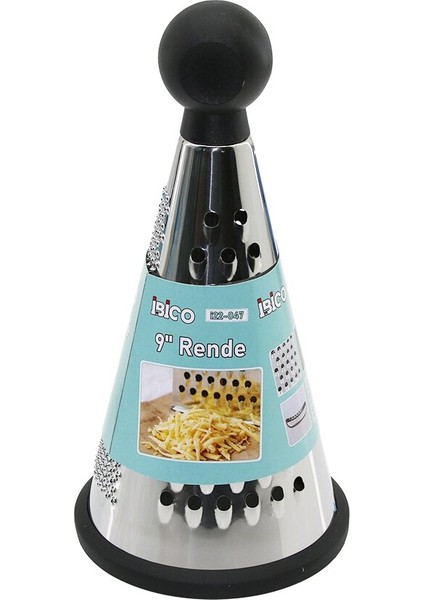 9 Inç - Huni Model Plastik Topuz Başlı Metal Rende Silikon Tabanlı (5358)