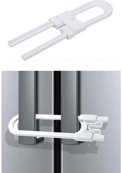 Bebek Çocuk Çekmece ve Dolap Koruma Raylı Güvenlik Sistemi Emniyet Kilidi