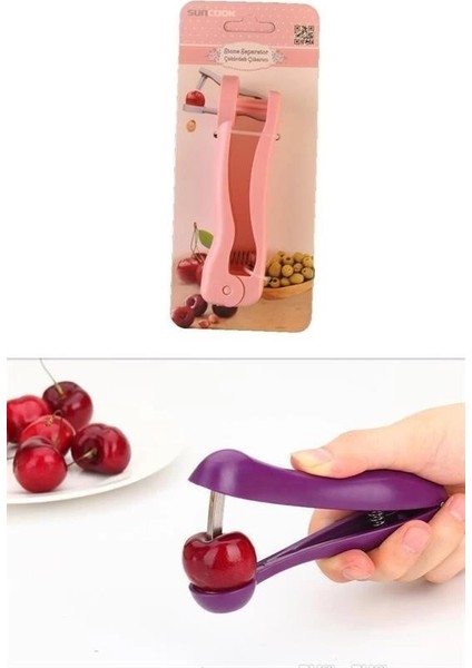 Pratik Kolay Zeytin ve Vişne Çekirdeği Çıkarma Aleti Aparatı