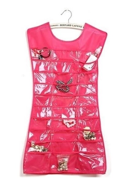 Elbise Şeklinde Takı Organizeri - Pembe fiyatları