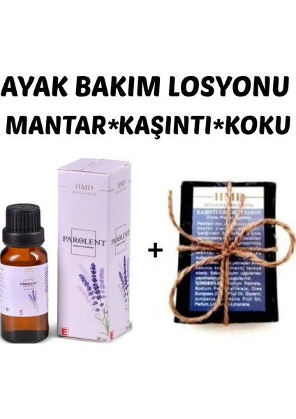 Bitkisel Ayak Bakım Losyonu 20 Cc+Sabun (Mantar-Kaşıntı-Koku)Sağlık Bakanlığı Onaylı Üts Kayıtlı