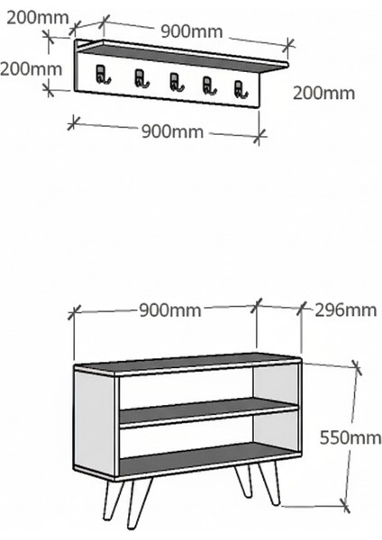 Portmanto Hang Beyaz modelleri