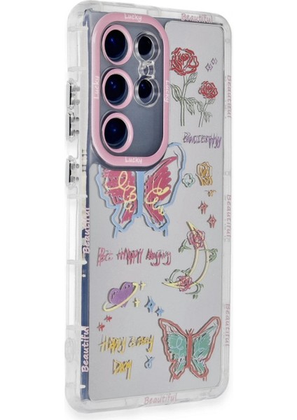 Samsung Galaxy S23 Ultra Kılıf Reflexion Desenli Kapak - Desen 8