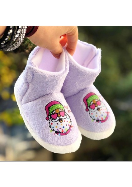 Çocuk Panduf Yeni Yıl Figürlü Cırt Cırtlı Kız Çocuk Noel Panduf fırsatları