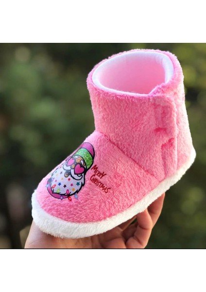 Çocuk Panduf Yeni Yıl Figürlü Cırt Cırtlı Kız Çocuk Noel Panduf fırsatları