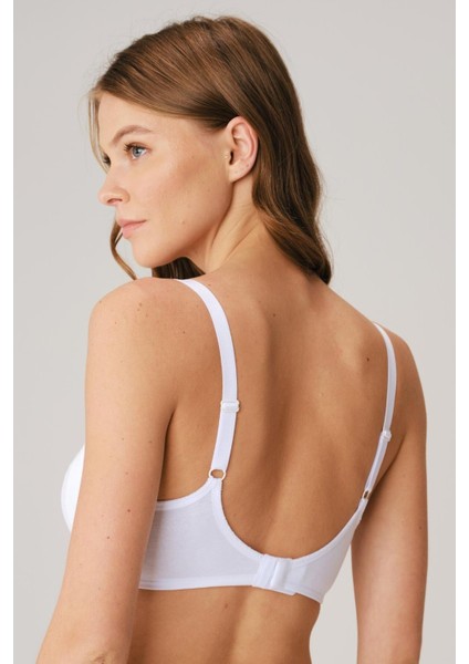 Pamuklu Balensiz Lohusa Önden Açılan Beyaz Emzirme Sütyeni - Beyaz - 100C fiyatları