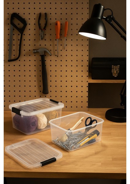 2’li Şeffaf Saklama Kutusu & Düzenleme Kutusu 6,25 Lt fırsatları