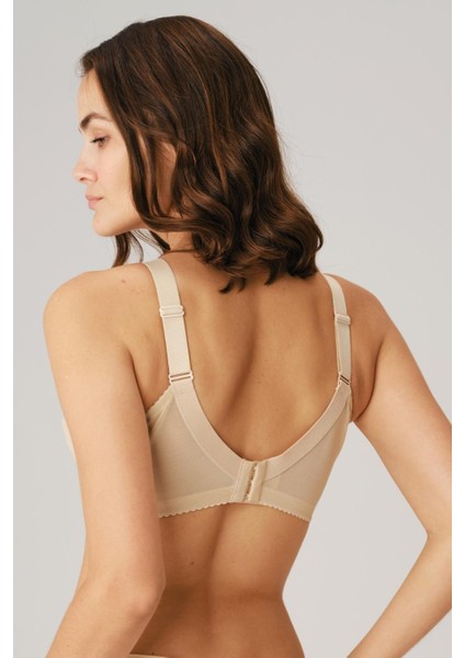 Anıl Balenli Desteksiz Dolgusuz Toparlayıcı Dantelli Küçültücü Sütyen - Ten - 90C fiyatları