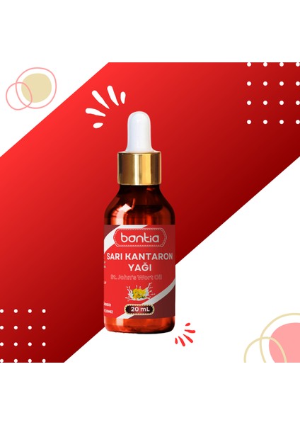 Premium Sarı Kantaron Yağı (Zeytinyağı Maserasyon) Doğal Cilt Bakımı ve Kas Eklem Rahatlatma 20 ml