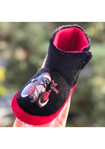 Çocuk Panduf Yeni Yıl Figürlü Cırt Cırtlı Unisex Çocuk Noel Panduf fırsatları