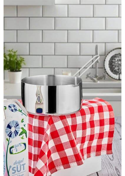 16 cm Büyük Boy Lüx Paslanmaz Çelik Sütlük & Sosluk & Kaçerola modelleri