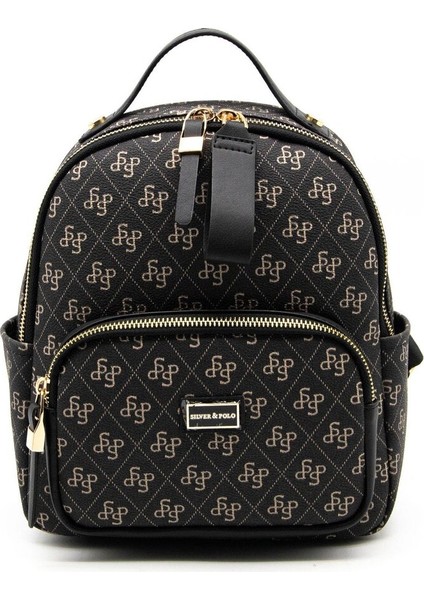 Silver & Polo Füme - Siyah SP1130 Kadın Sırt Çantası