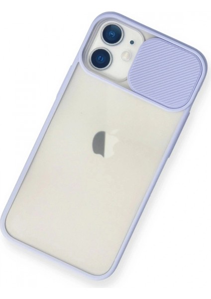 Ieg iPhone 11 Kılıf Palm Buzlu Kamera Sürgülü Silikon - Lila modelleri