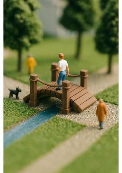 1 Adet Köprü - Park, Bahçe ve Projelerde Kullanılabilir - 1/50 Ölçekli 1:50 - Figür, Maket, Minyatür indirimleri