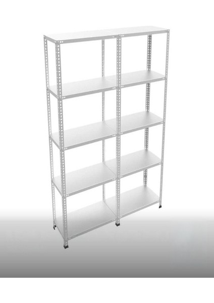 Galvaniz Çelik Raf Ünitesi 31X186X200 5 Katlı